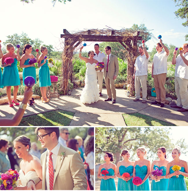 colorful wedding ceremony
