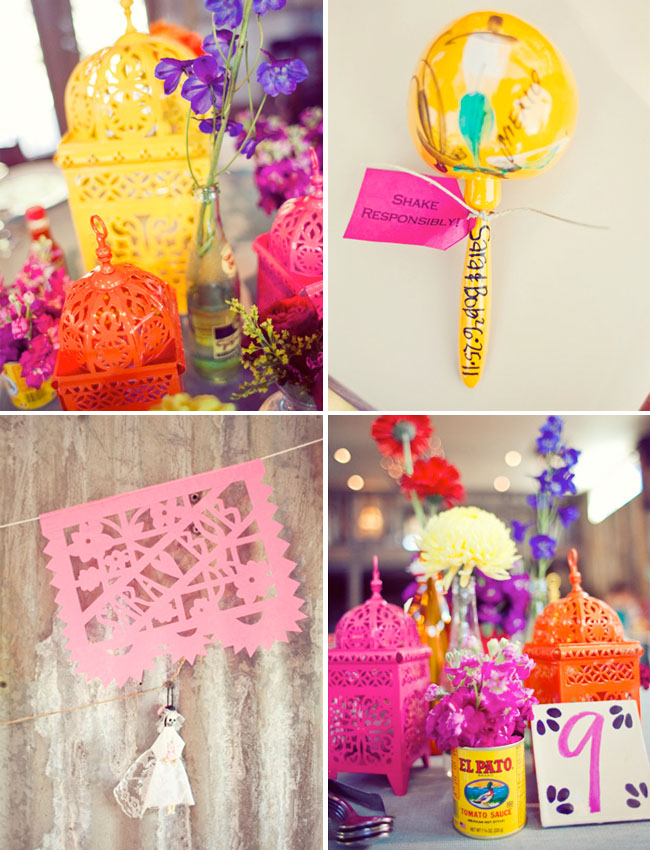 colorful wedding centerpieces