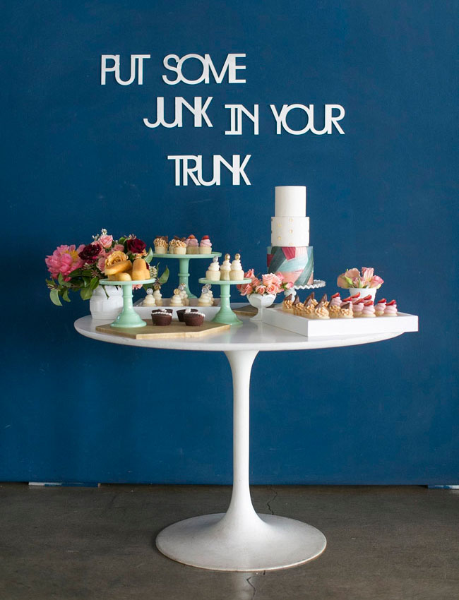 junk in your trunk dessert table